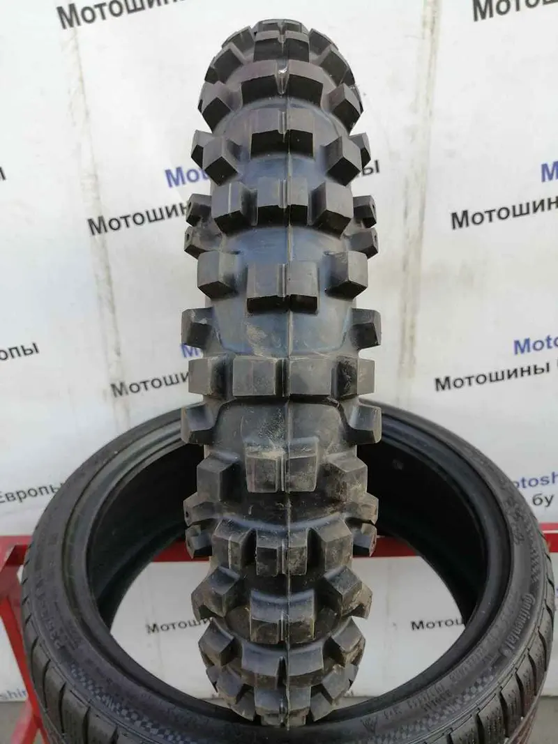 Новая мотошина 100/100 R18 Dunlop D756